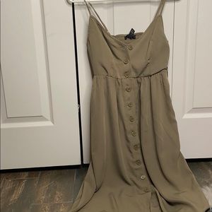 F21 Green Flowing Dress